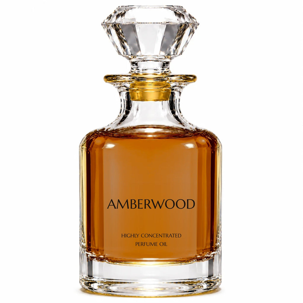 Amberwood concentrated perfume oil decanter