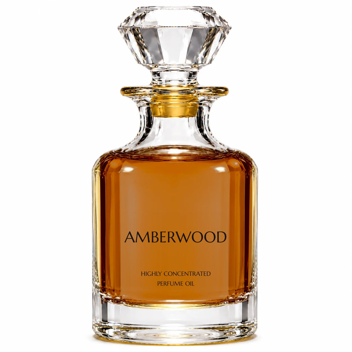 Amberwood concentrated perfume oil decanter