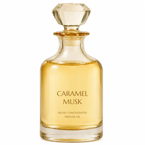 Caramel Musk concentrated perfume oil decanter