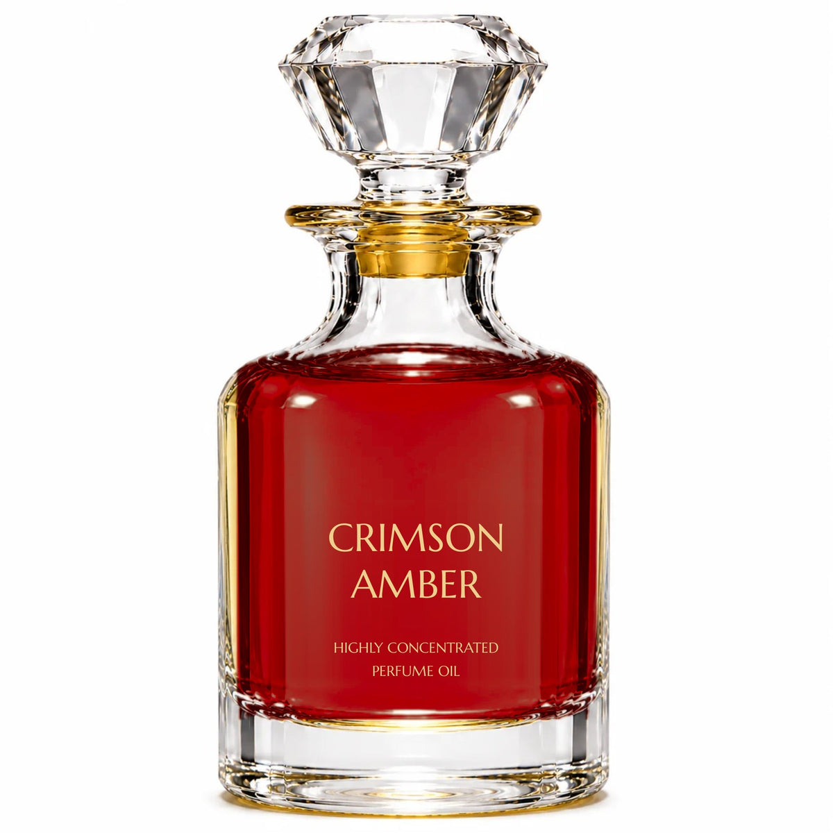 Crimson Amber concentrated perfume oil decanter