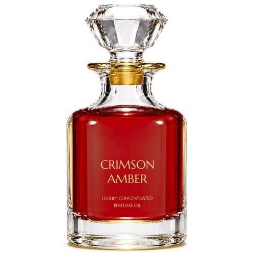 Crimson Amber concentrated perfume oil decanter