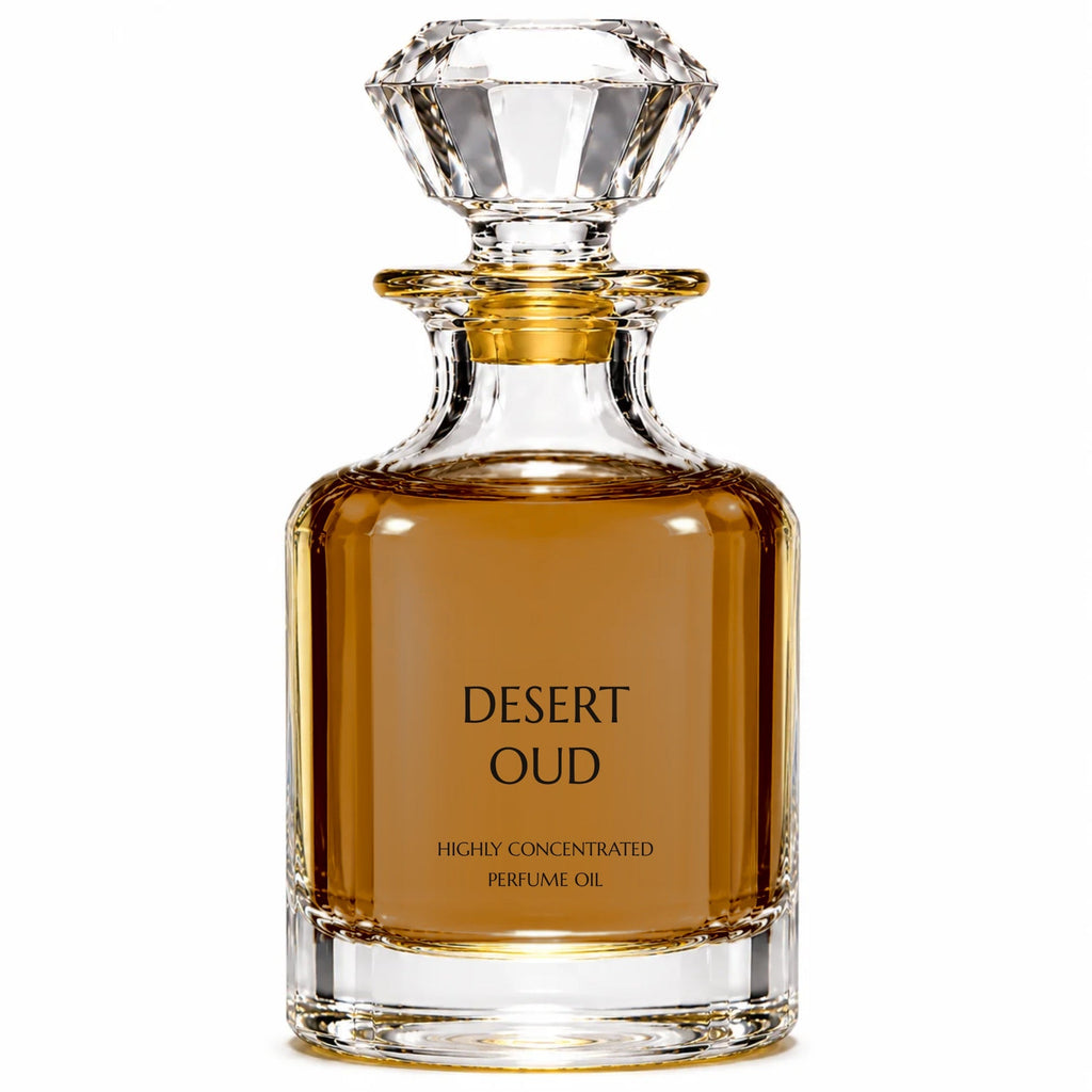 Desert Oud concentrated perfume oil decanter