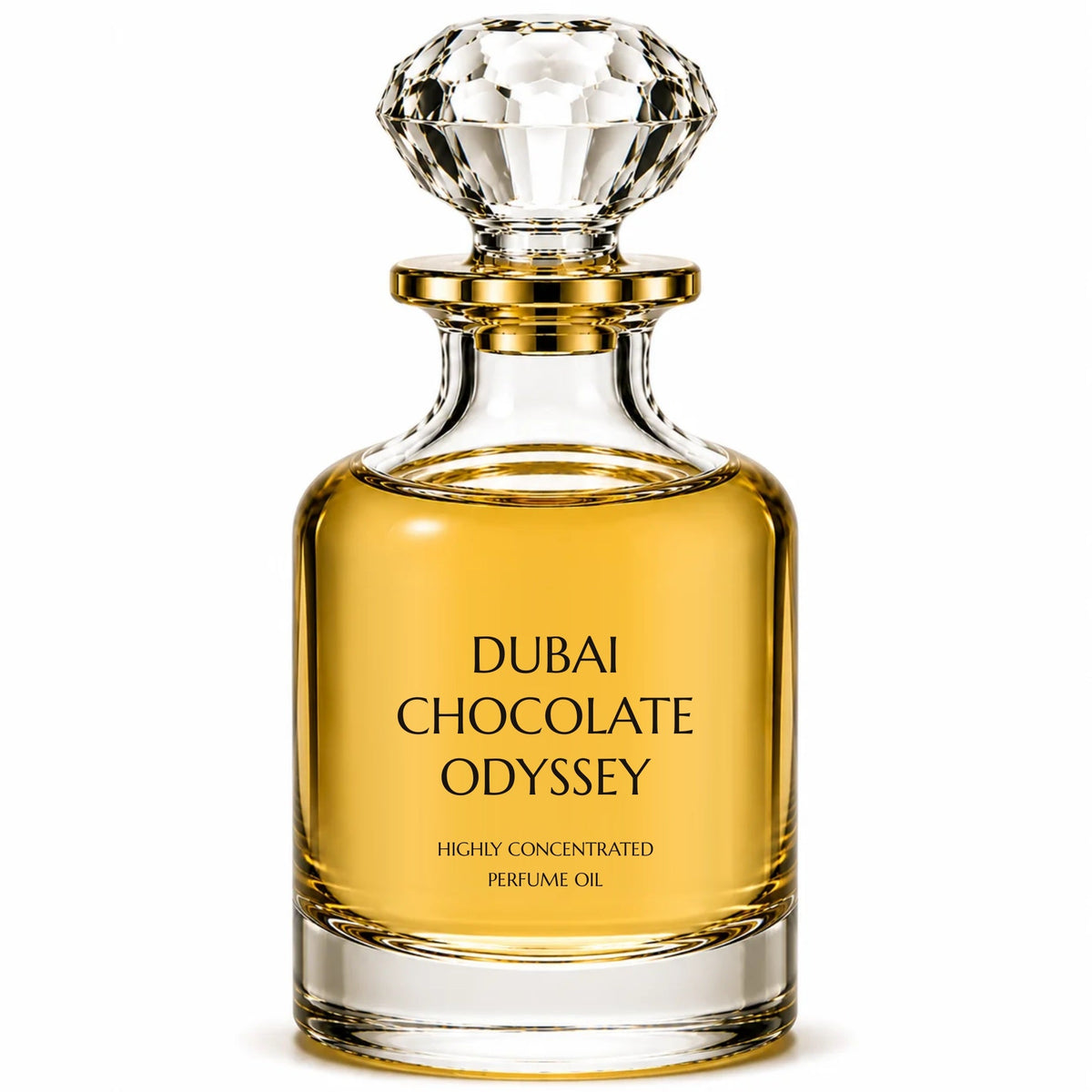 Dubai Chocolate Odyssey concentrated perfume oil decanter