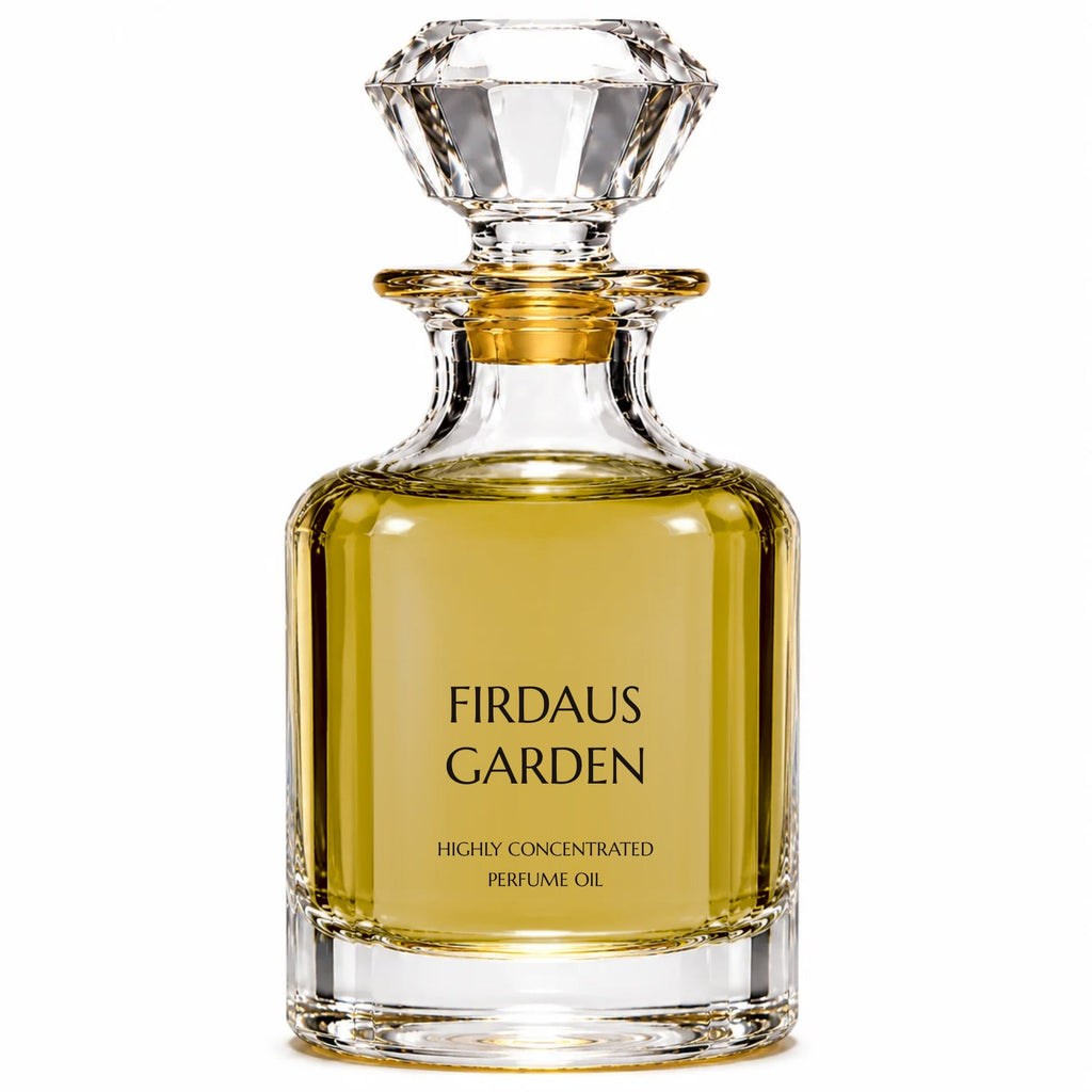 Firdaus Garden concentrated perfume oil decanter