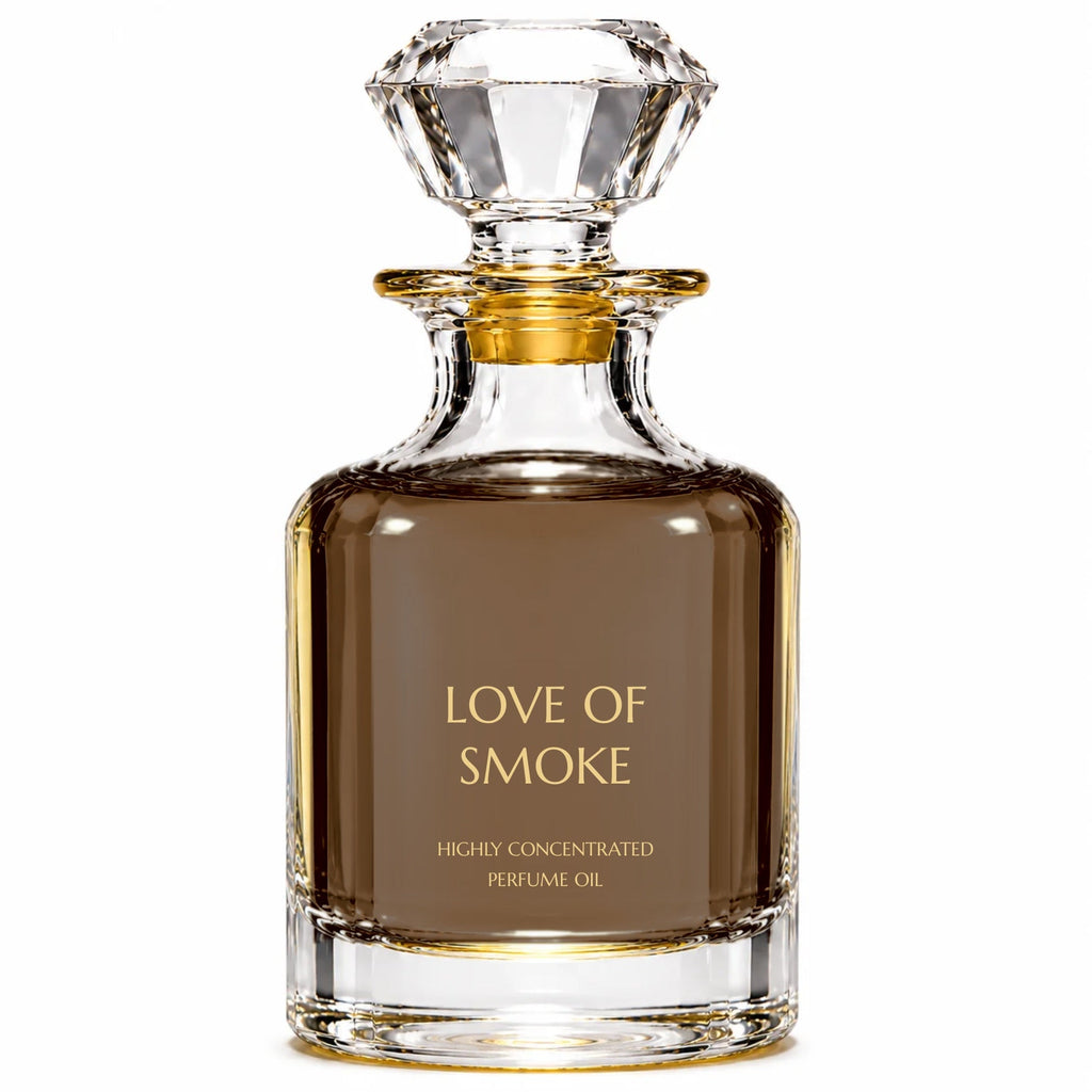 Love Of Smoke concentrated perfume oil decanter