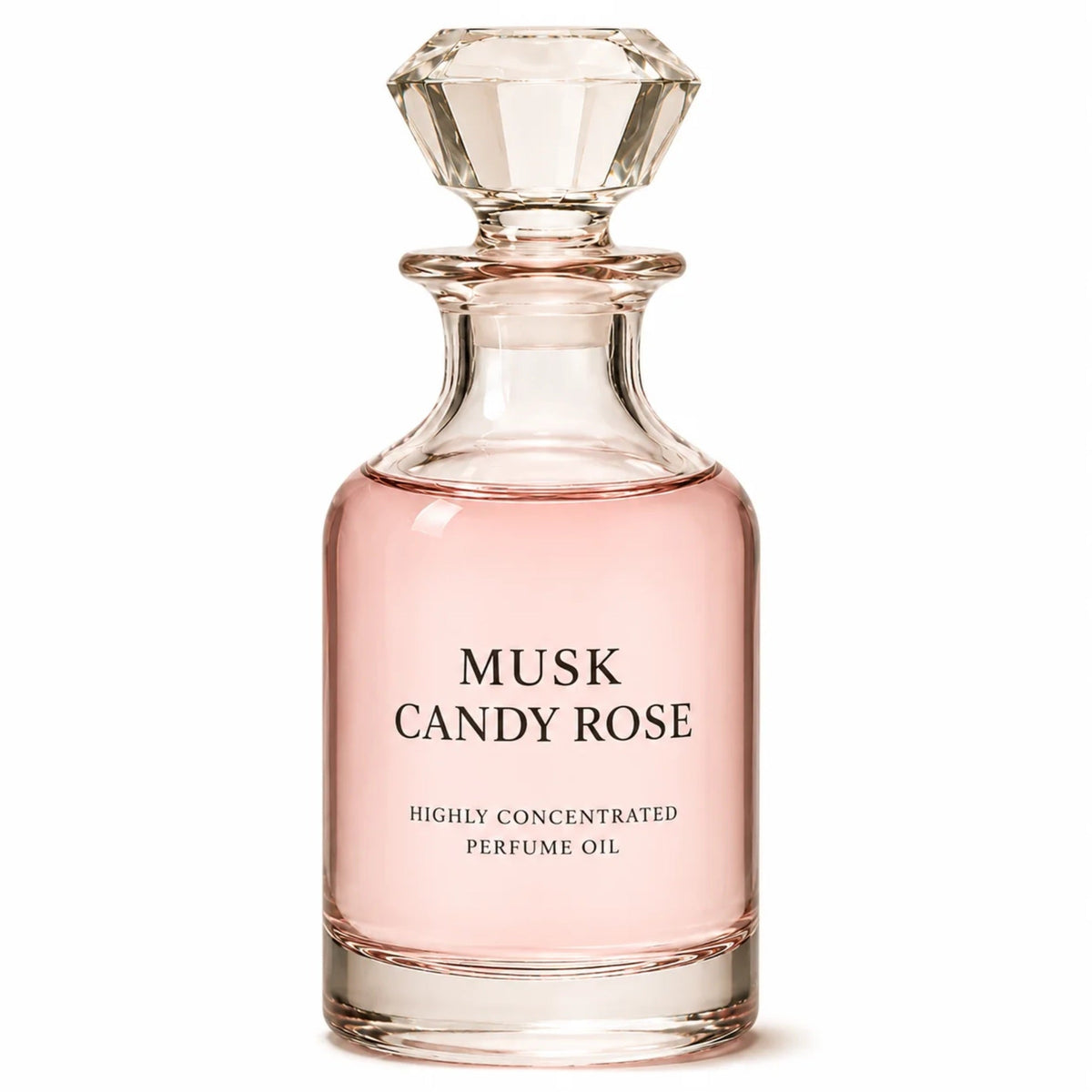 Musk Candy Rose concentrated perfume oil decanter