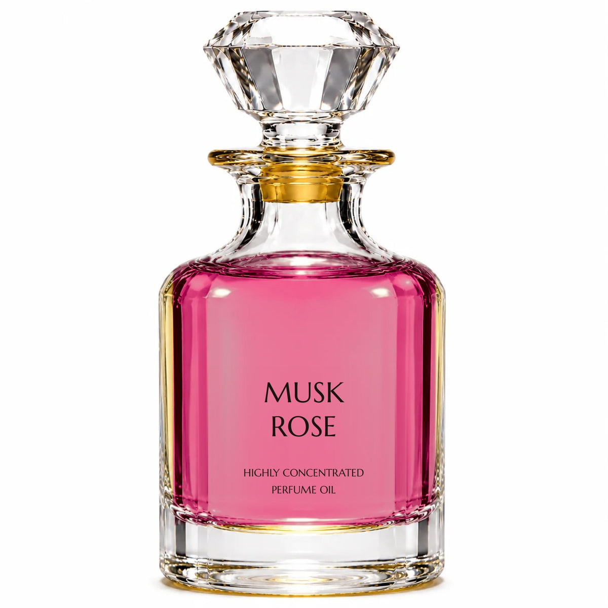 Musk Rose concentrated perfume oil decanter