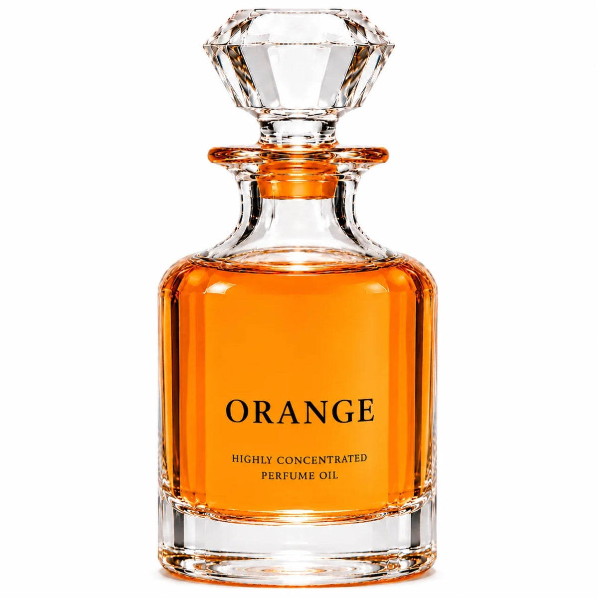 Orange concentrated perfume oil decanter