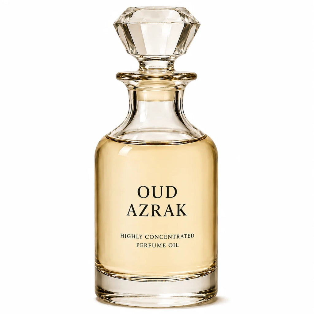 Oud Azrak concentrated perfume oil decanter