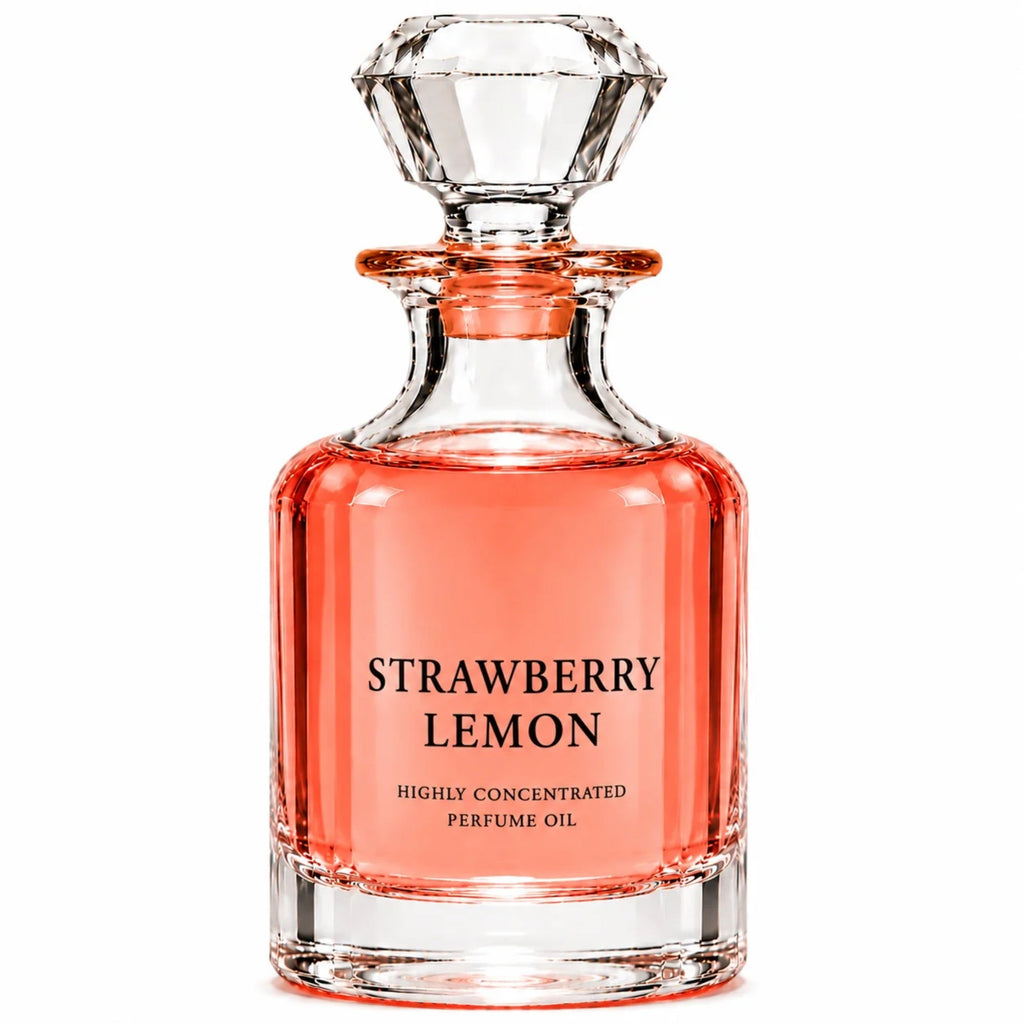 Strawberry Lemon concentrated perfume oil decanter