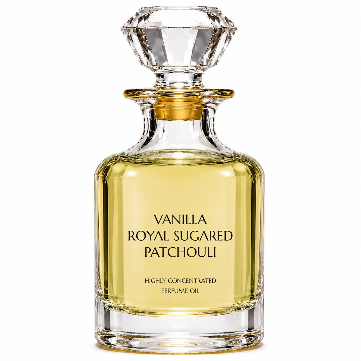 Vanilla Royal Sugared Patchouli concentrated perfume oil decanter